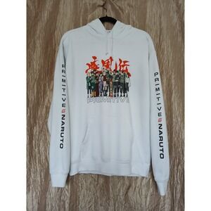 Primitive ×‎ Naruto Masashi Kishimoto Anime Graphic Hoodie Mens M White *